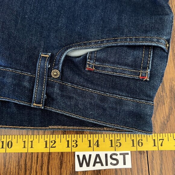 Tommy Hilfiger Women's Denim Jeans Size 11 Wide Leg Mid Rise Stretch Blue - Picture 7 of 10